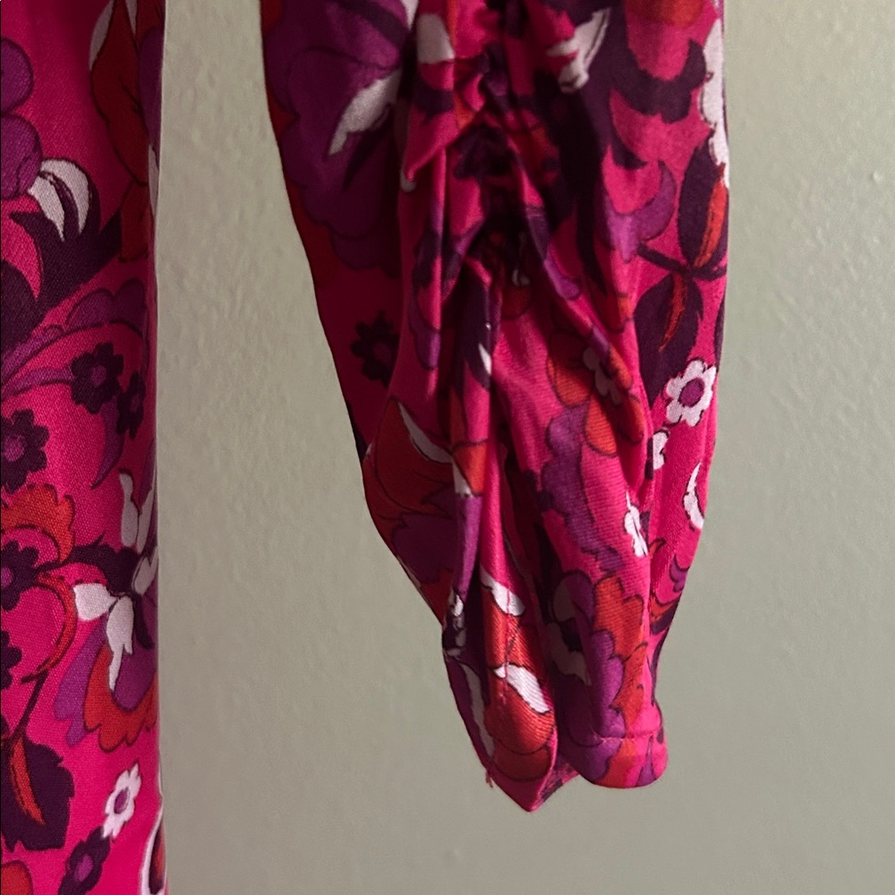 Maeve by Anthropologie Pink and Purple Floral Dress - Picture 3 of 4
